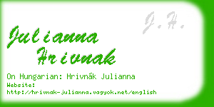 julianna hrivnak business card