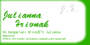 julianna hrivnak business card